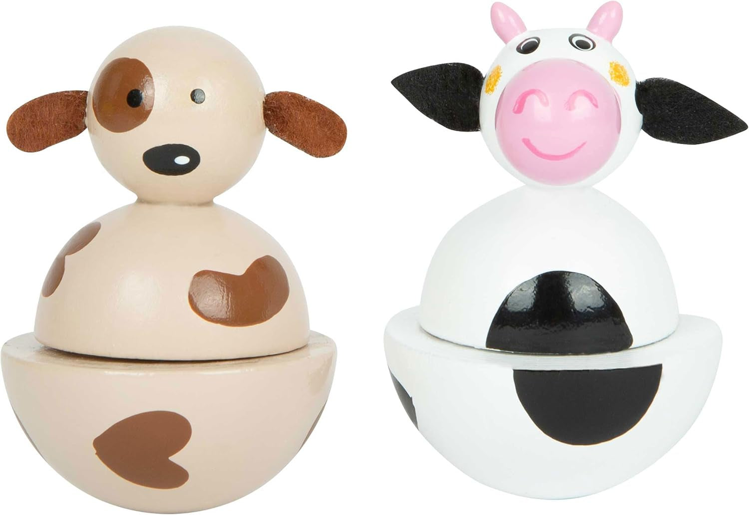 cutie muzicală cu picior mic ferma, din lemn cu motive vesele de animale, cutie muzicală pentru copii cu vârsta de peste 3 ani, 11715 Jucarii Bebe Naty Shop