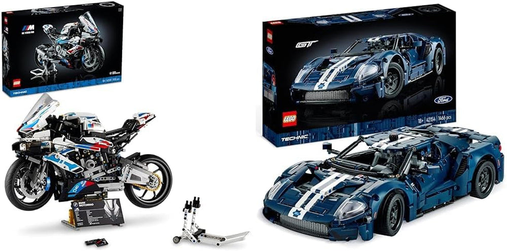LEGO Technic BMW M 1000 RR Modello di motocicletta Kit per adulti Set come regalo artigianale per uomini e donne Decorazione per la casa o l'ufficio 42130 Kit di costruzione Acquista nel negozio LEGO Pacchetto con kit modello Tie Bomb
