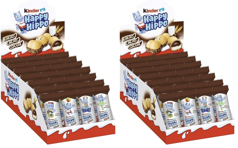 Kinder Happy Hippo Hazelnut - Specialità Wafer Croccanti con Crema di Latte e Nocciole - Dolci di Carnevale e Martedì Grasso - 1 confezione contenente 5 barrette individuali da 20,7g ciascuna