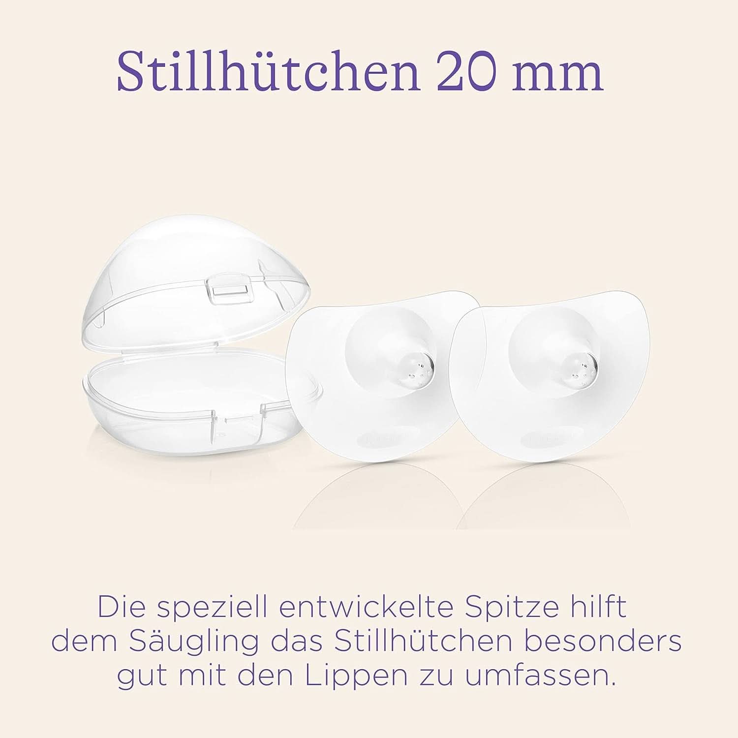 Lansinoh Stillhütchen 20 Mm (Größe 1), 2 Pezzi Inkl. Scatola portaoggetti - Angenehmes Tragegefühl - Trotz Anlegeschwierigkeiten Weiter Stillen Accessori Alimentazione e Allattamento Bebe Naty Shop