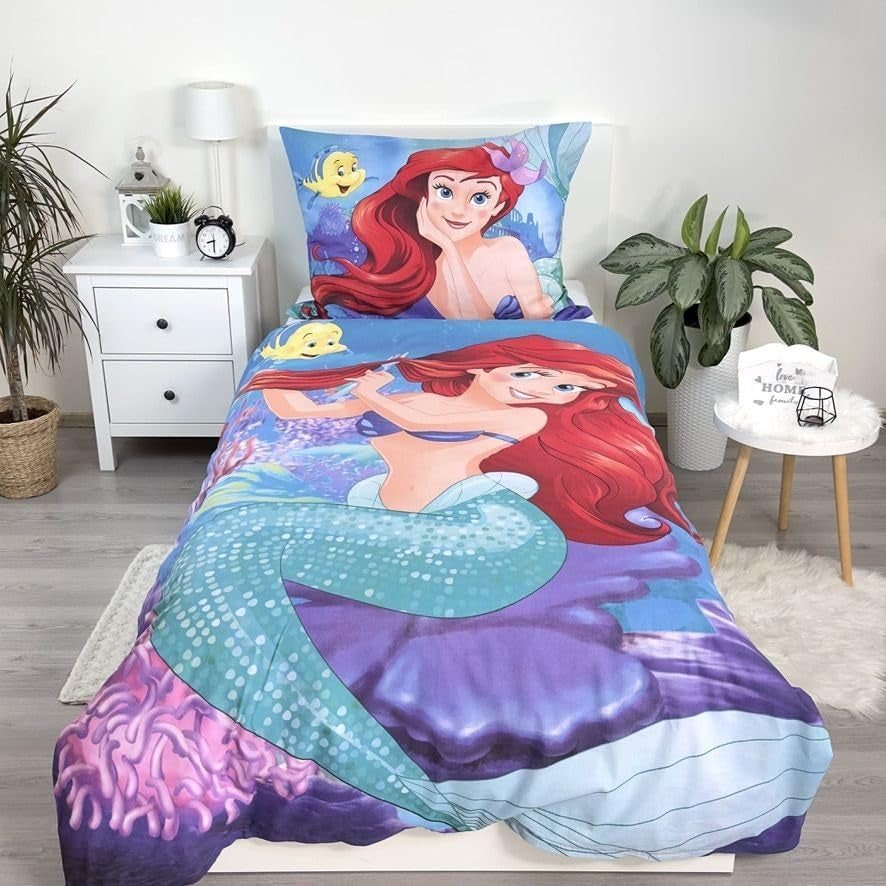 Biancheria da letto per bambini con personaggi Disney con cerniera, biancheria da letto in cotone - bambini Naty Shop