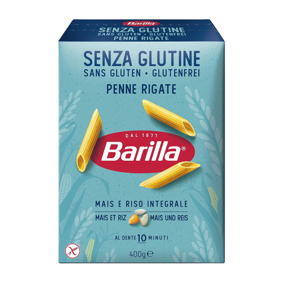 Penne Rigate Barilla pasta senza glutine, a base di riso e mais – 1 confezione (1 x 400g)
