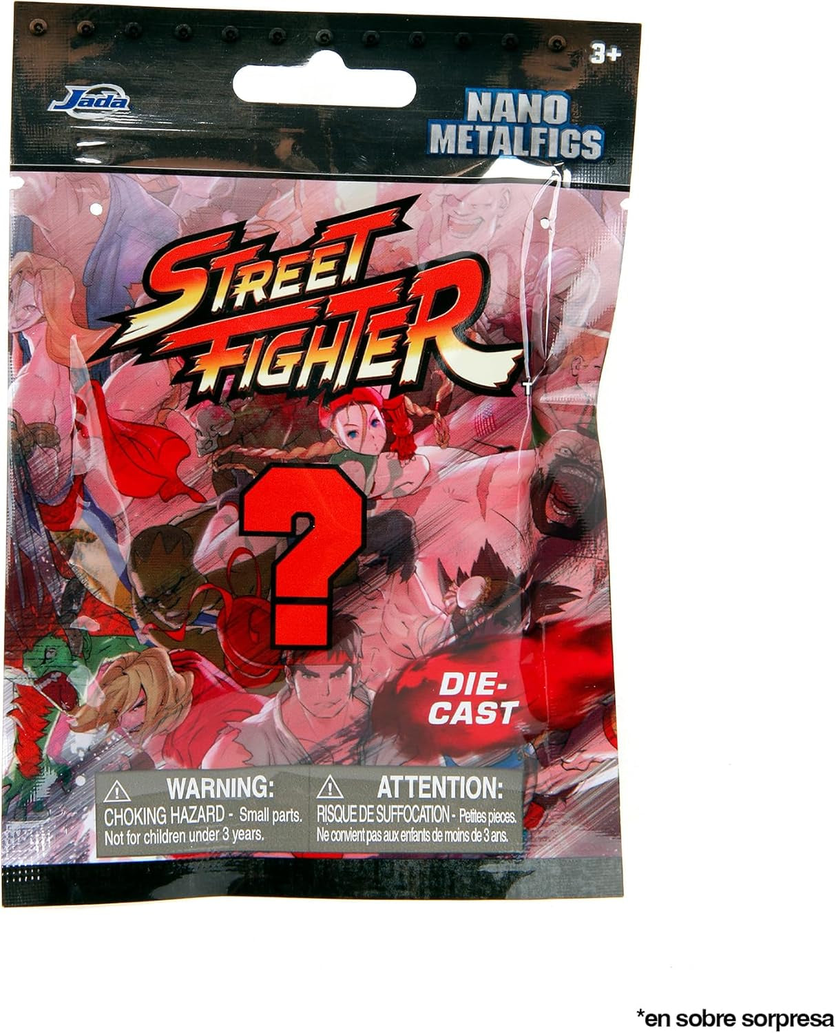 Jada Toys Street Fighter Figure (1X Mystery Figure in Blind Pack) - Detailed Nano Collectible Figure (4 Cm), 1 of 13 Metal Street Fighter Figures For Fans And Collectors Aged 3+, Wave 1 Action figures Naty Shop