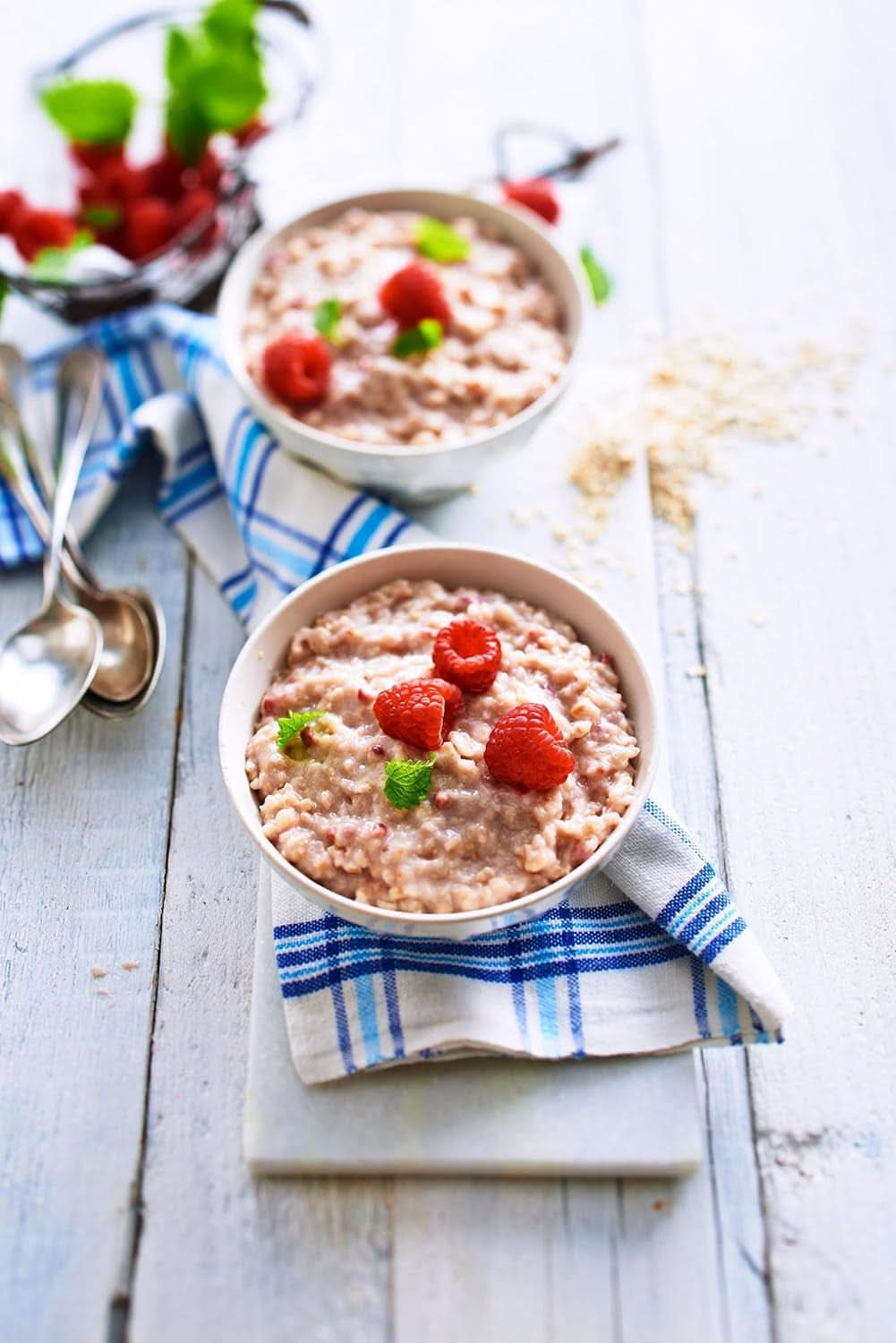 RUF Porridge Raspberry White Choc, Porridge istantaneo con pezzetti di lamponi e cioccolato bianco grattugiato, 65 grammi Cereale Naty Shop