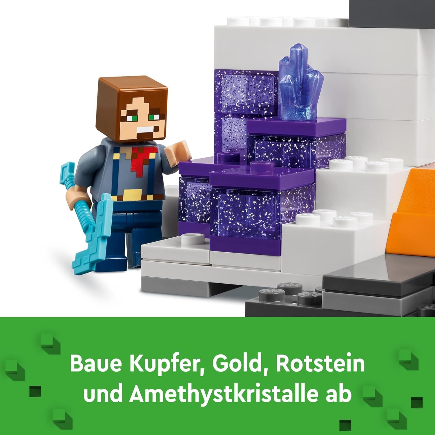 LEGO Minecraft Badlands Mine Videogioco Set di giocattoli minerari per ragazzi e ragazze dagli 8 anni in su Divertimento in mattoncini da costruzione Set avventura Regalo di compleanno 21263 Set da costruzione Besuche den LEGO-Store