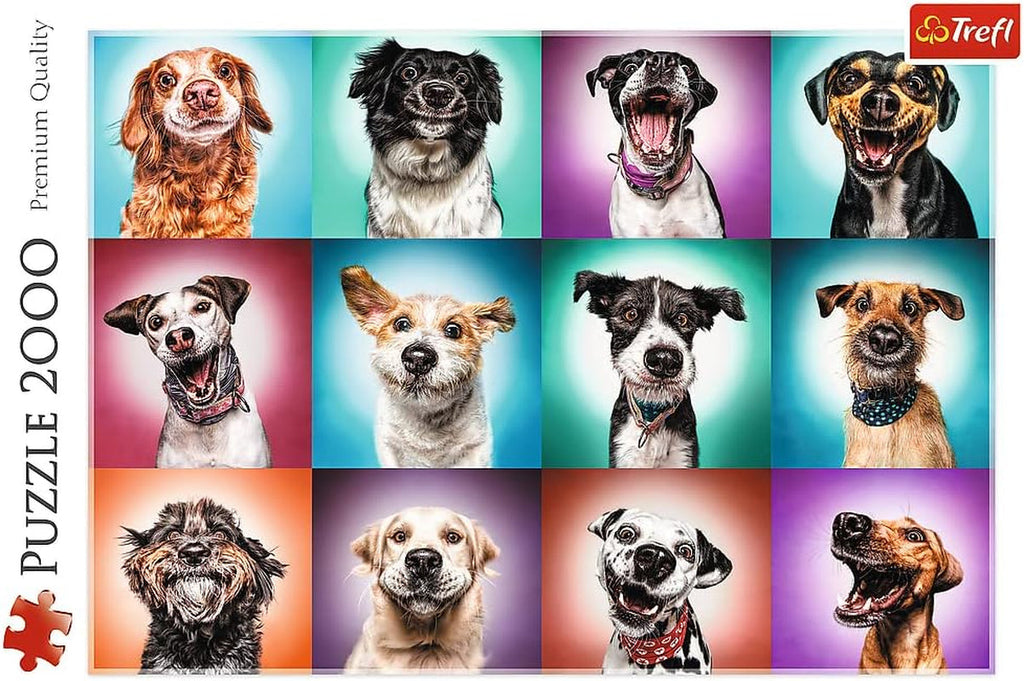 Trefl TR27119 Funny Dog Portraits II 2000 Pieces, Premium Quality, For Adults And Children From 12 Years Puzzle, Coloured Puzzle Naty Shop