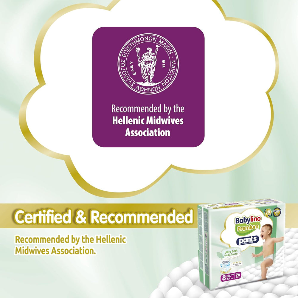 Pantaloni Premium taglia 8 con filtro ultra morbido, XXL (20+ kg), 104 pezzi