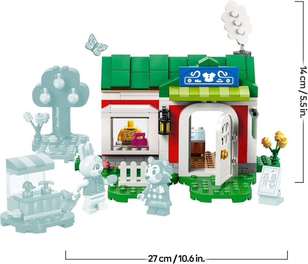 LEGO Animal Crossing Die Schneiderei der Schneiderschwestern, Bauset für kreative Rollenspiele, Geschenk für Mädchen, Jungen und Fans des Videospiels ab 6 Jahren, Abenteuer Spielset 77055