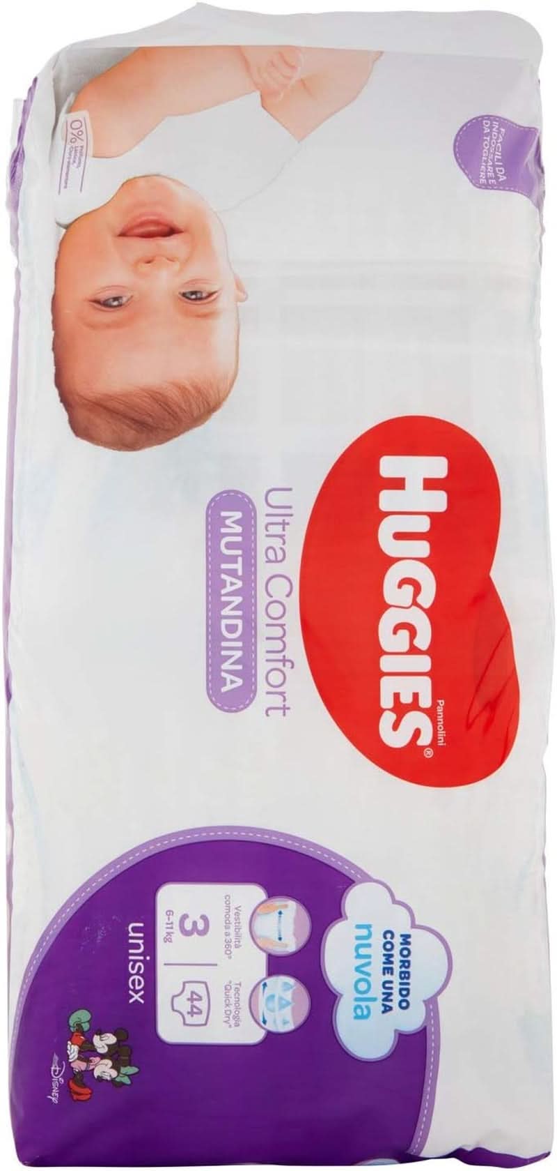 Pantaloni scutec Huggies marimea 3, 6-11 kg, 44 bucati Mama si Copilul Naty Shop