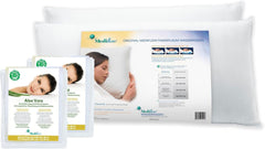 Mediflow 5222 Pernă de susținere ortopedică, 2X pernă de apă cu capac aloe vera, 40X80 cm, alb Perne standard Naty Shop Titlu implicit