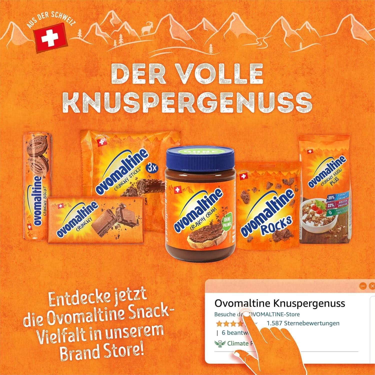 Ovomaltine Crunchy Muesli, 450 grame Naty Shop