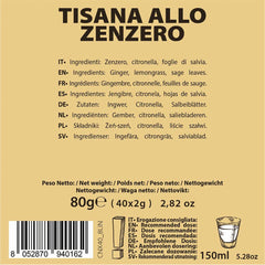 - Ingwer - Kapselmaschinen - ausschließlich kompatibel mit NESPRESSO - 40 caps