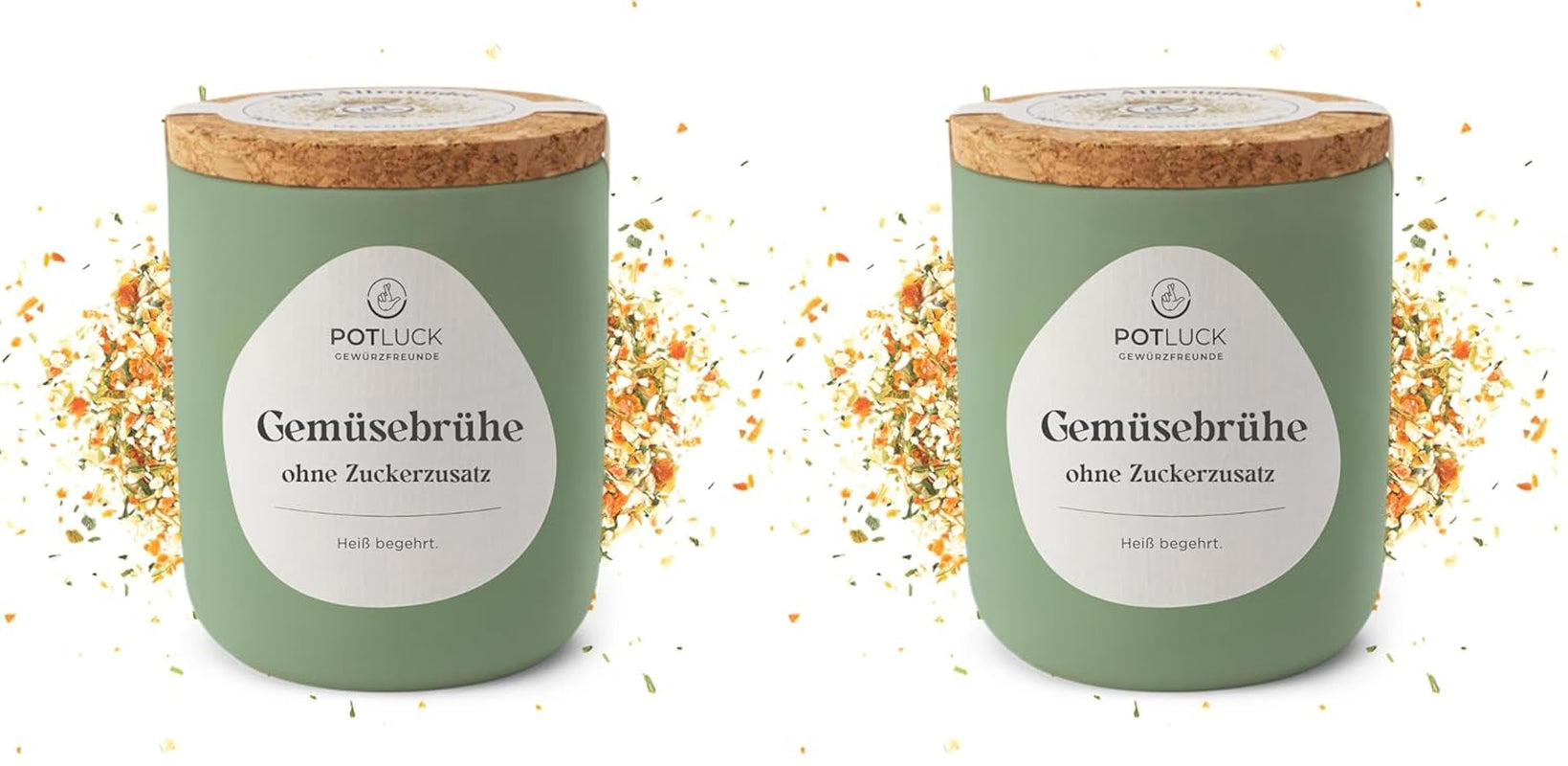 Potluck | Spezie Stullen | Gewürzzubereitung im Keramiktopf | 60 g| Vegano, senza glutine e con ingredienti naturali