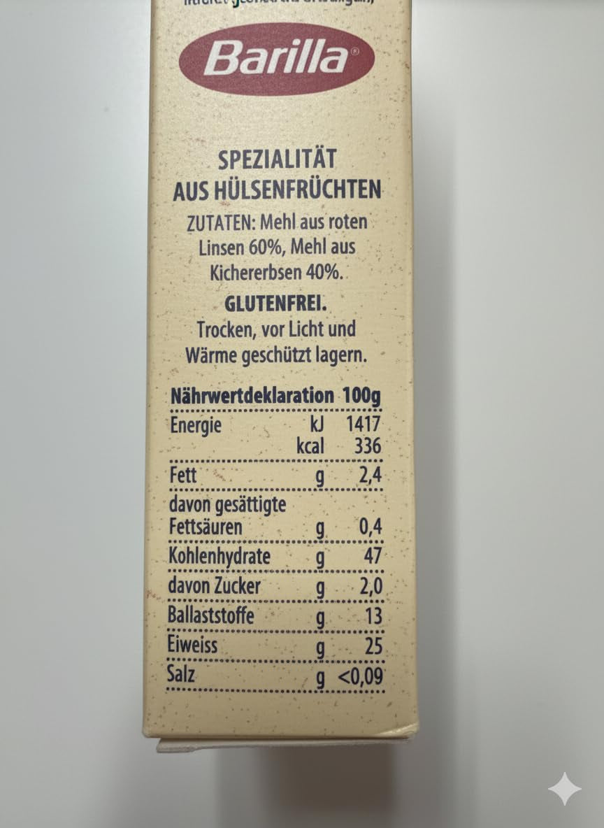 Barilla Risoni ai legumi - lenticchie rosse e ceci, 1 conf. (1 x 300g)