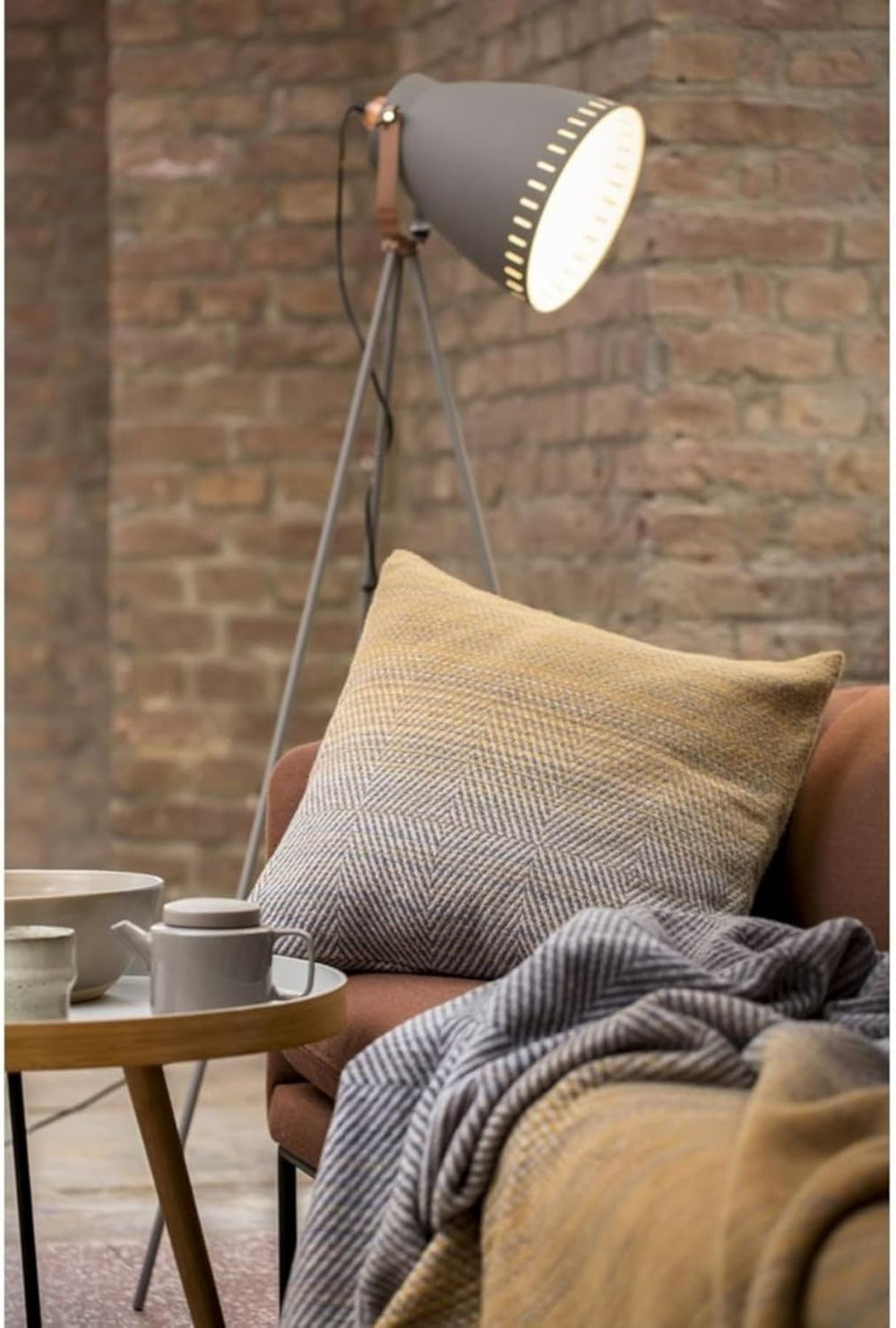 David Fussenegger Coperta in cotone 150X200 cm Coperta con motivo a sfumature di colore Soffici letti e coperte David Fussenegger