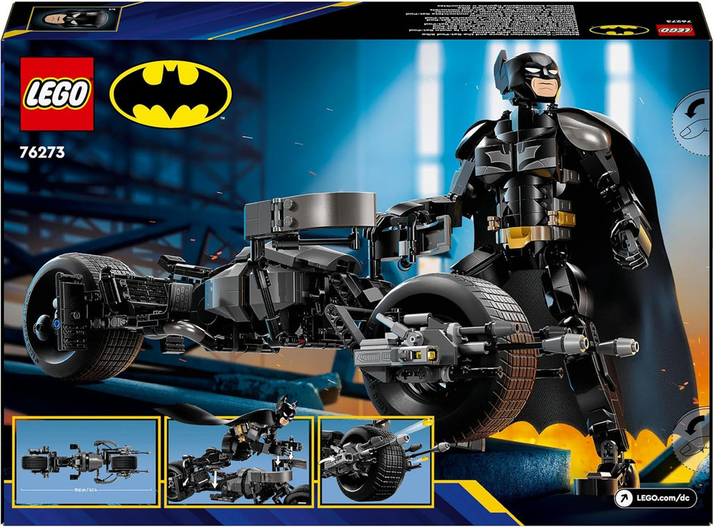 LEGO DC Batman: Mattoncini da costruzione Batman con Batpod, giocattolo del film di supereroi, set di giochi di avventure per bambini, regalo per ragazzi e ragazze 76273 Set da costruzione Acquista il negozio LEGO