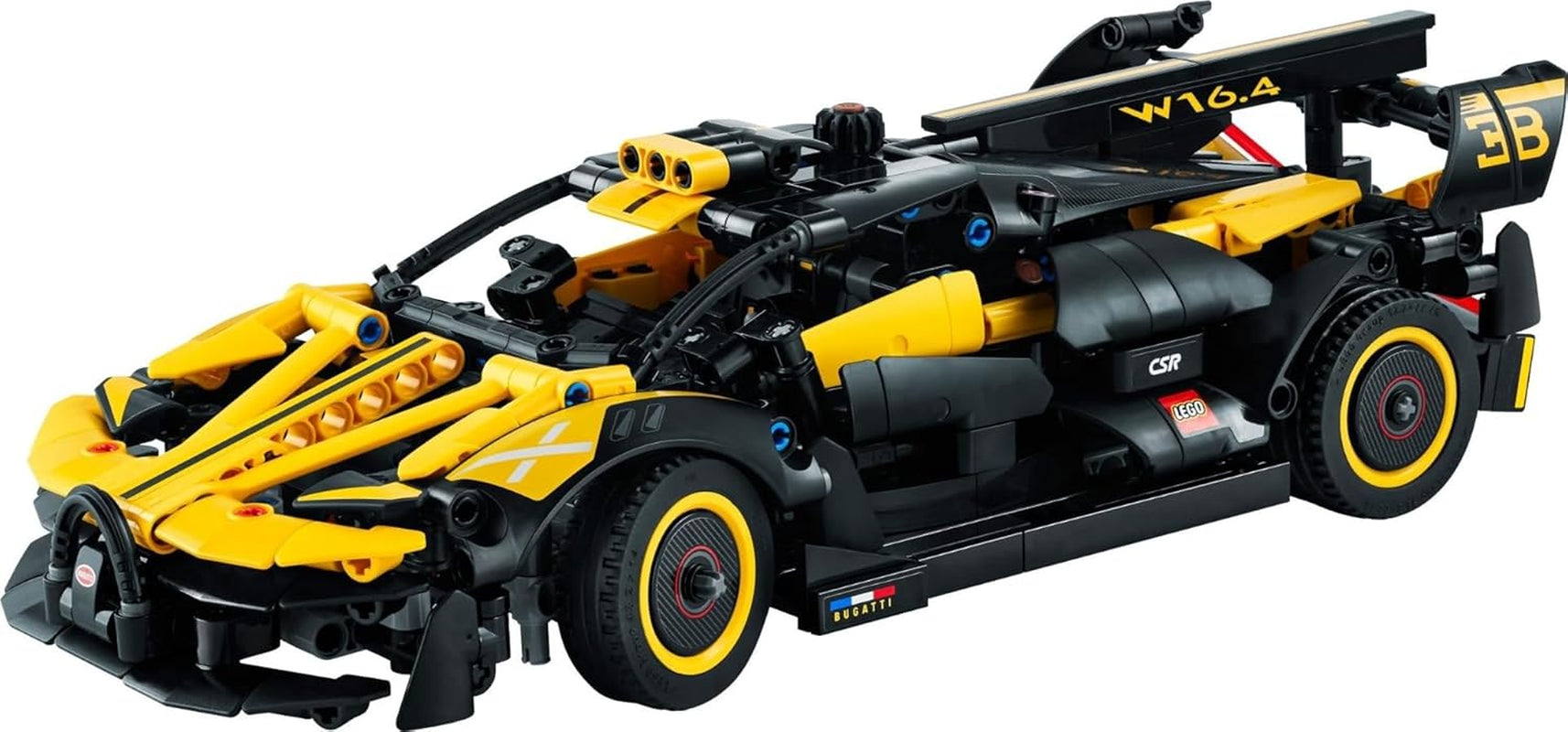 LEGO Technic Auto da corsa Bugatti, Kit modello di auto, Giocattolo per auto sportiva, Set di auto da collezione iconico, Giocattolo da costruzione da 9 anni 42151 Set di costruzione Besuche den LEGO-Store