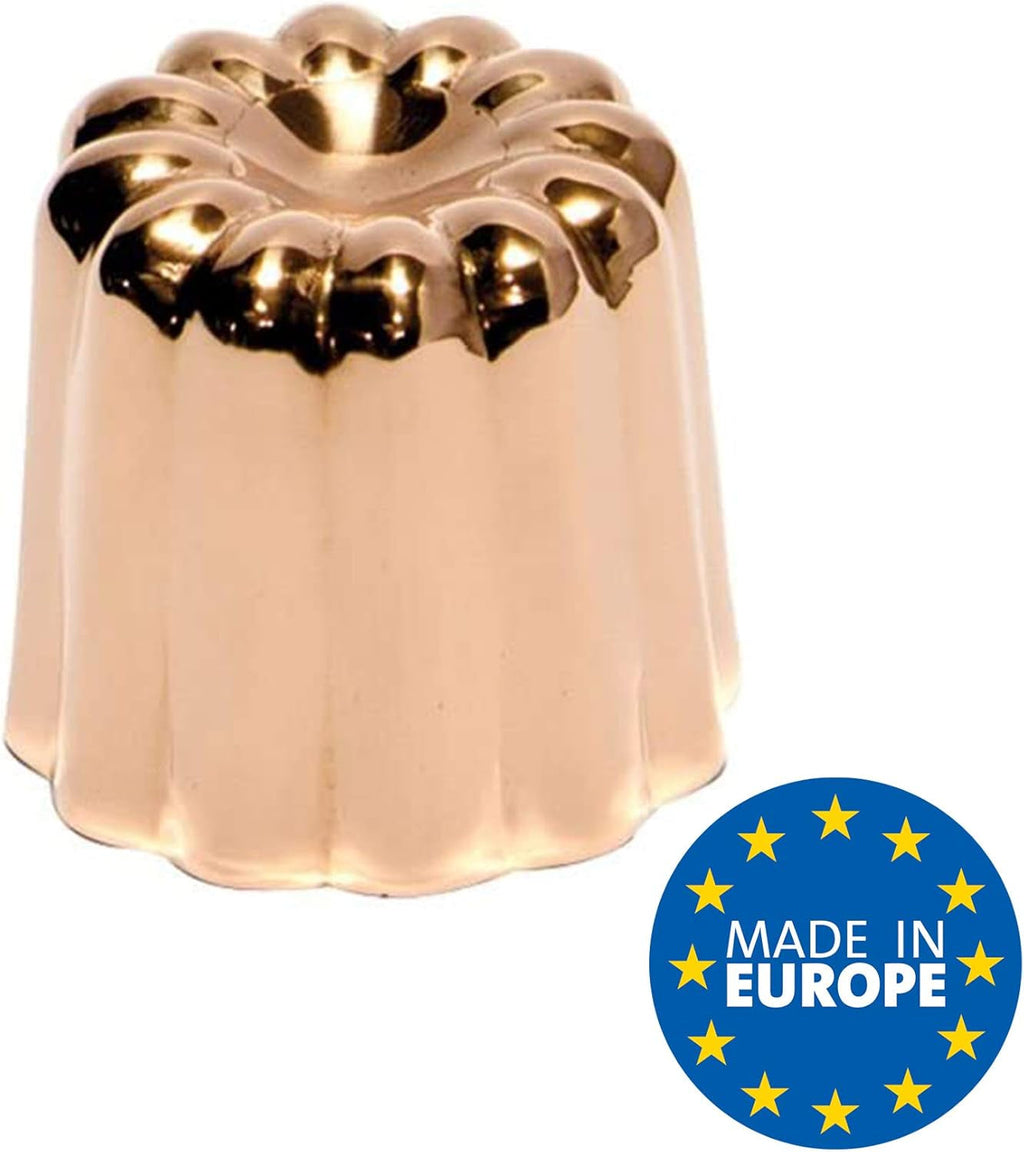 Forme de copt, cupru, 17,5 x 6 x 6 cm, 3 bucati Matrite si tavi pentru copt Naty Shop