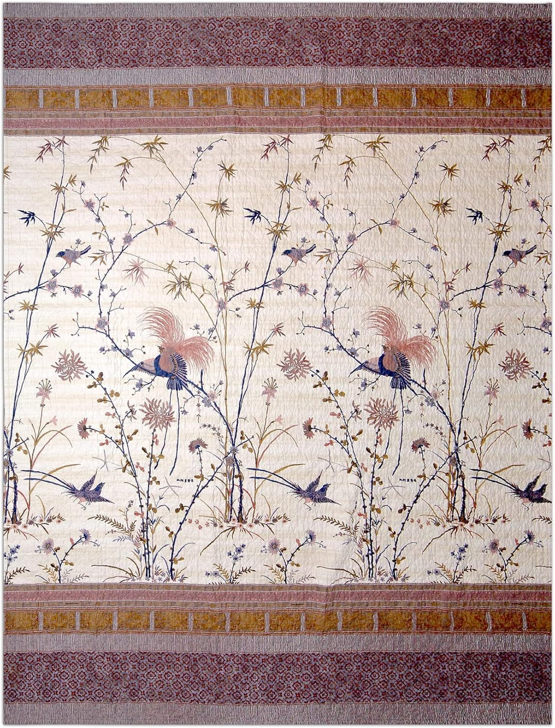 Copriletto Bassetti Fong, 100 57 fili per cm² / imbottitura: 100% puro cotone, crema, 220X255 cm Bassetti Letti e coperte Crema 220X255 cm