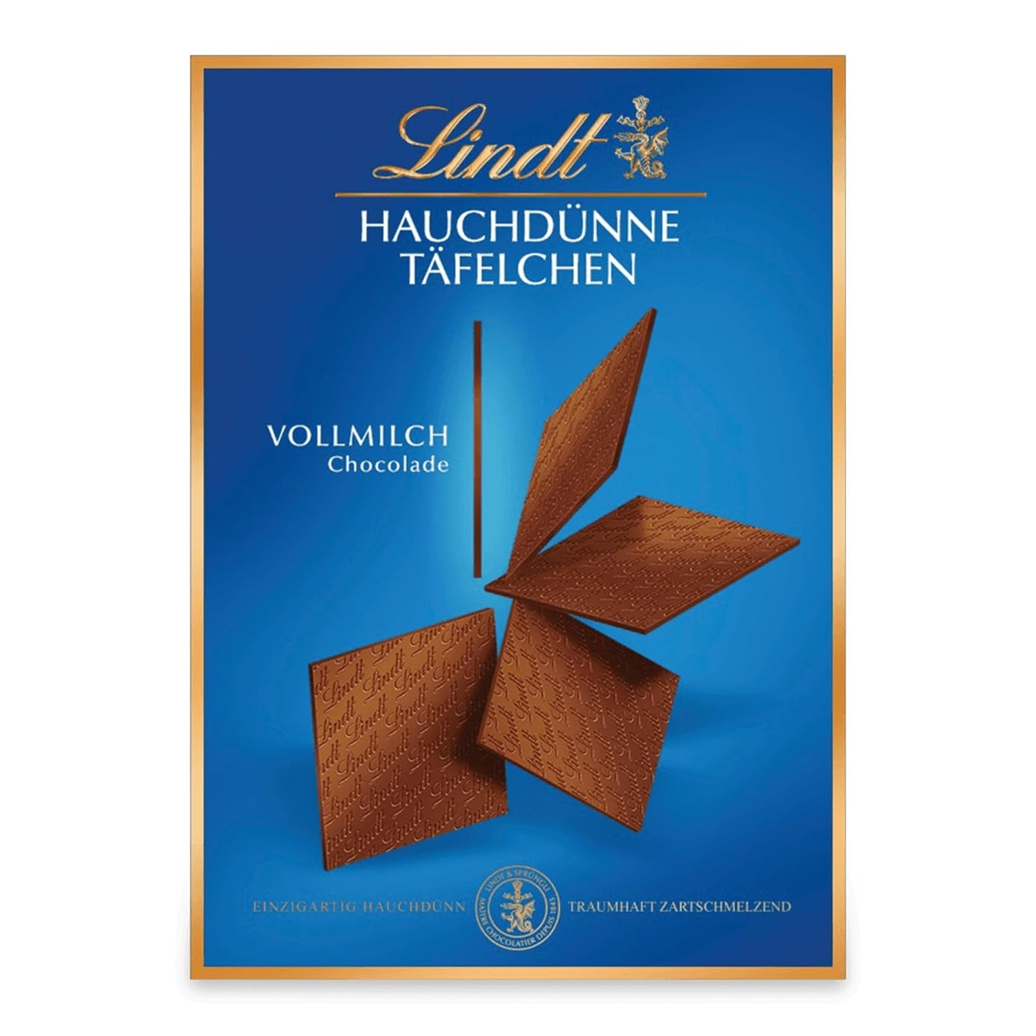 Barrette di cioccolato fondente ultrasottili Lindt Chocolate | 125 g| Tavolette ultrasottili di finissimo cioccolato fondente | Particolarmente sottile e fine | Regalo di cioccolato (1 confezione)