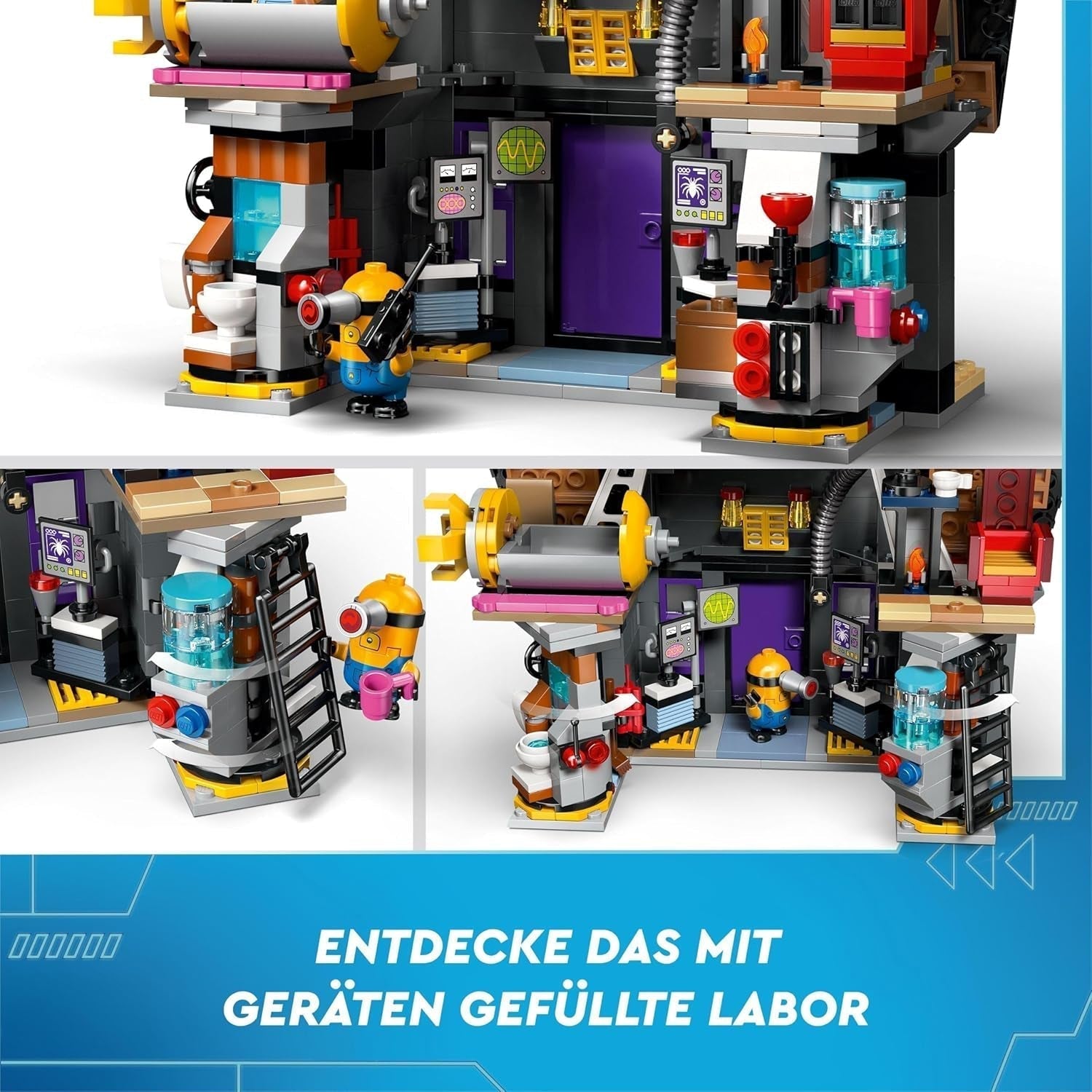 LEGO I - Semplicemente Incorreggibile 4 Villa della Famiglia di Gru e Minions I - Semplicemente Incorreggibile 4 Playset Film Giocattolo per Bambini Regalo per Ragazzi e Ragazze da 8 Anni in su 75583 Set da Costruzione Beuche den LEGO-Store