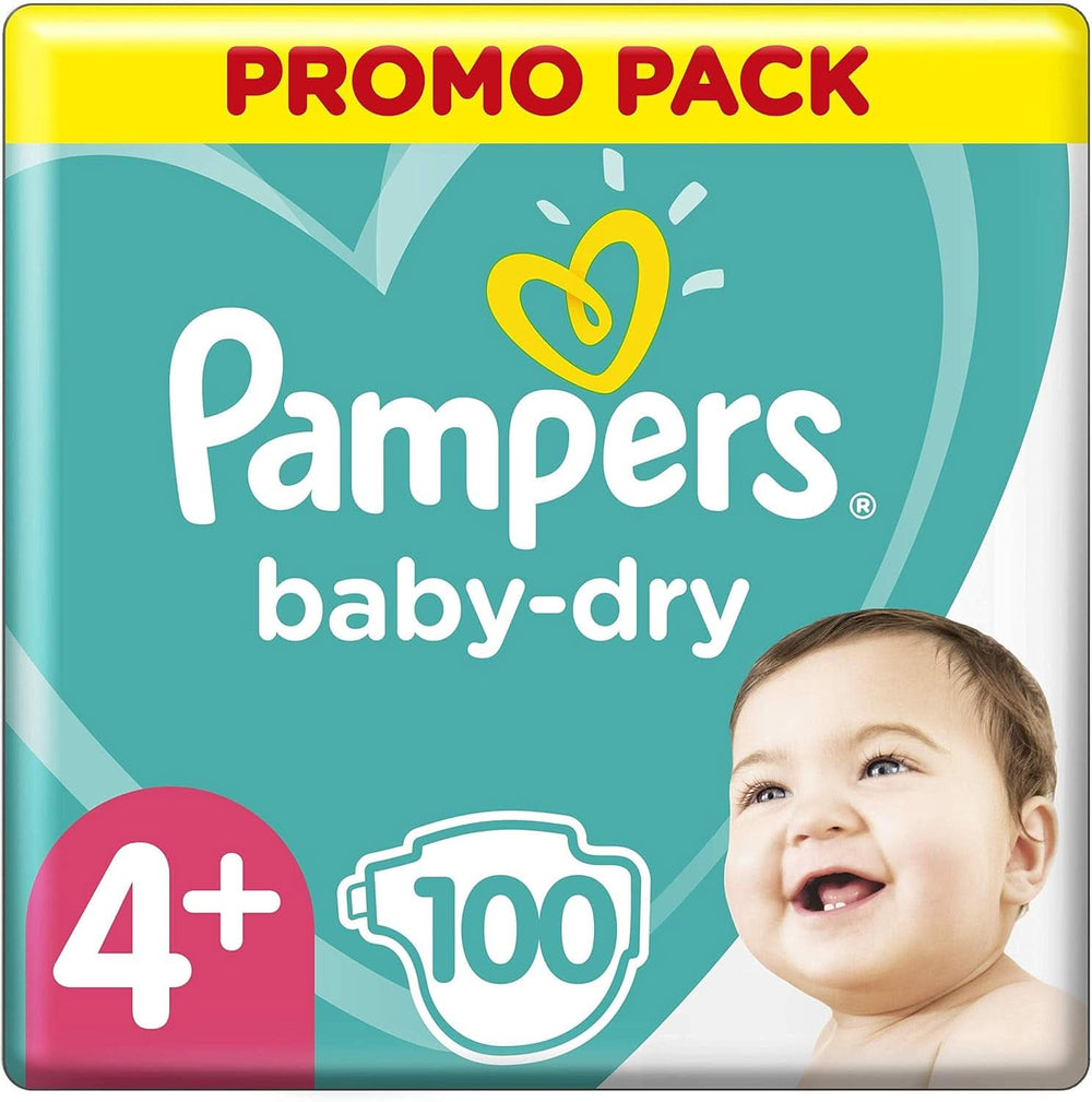 Pampers (versione classica), pannolini per neonati taglia 4+ (10-15 kg), 100 pz Mamma e Bambino Naty Shop