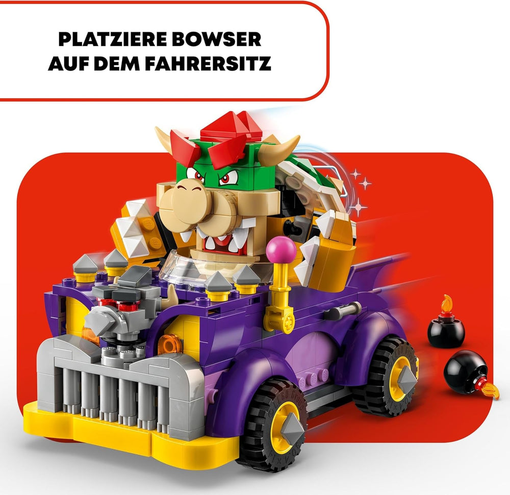 LEGO Super Mario Set di espansione Carrello dei mostri di Bowser Auto Bowser Giocattolo per ragazzi e ragazze Set di personaggi singoli Regalo per giocatori per 8 anni 71431 Set da costruzione Besuche den LEGO-Store