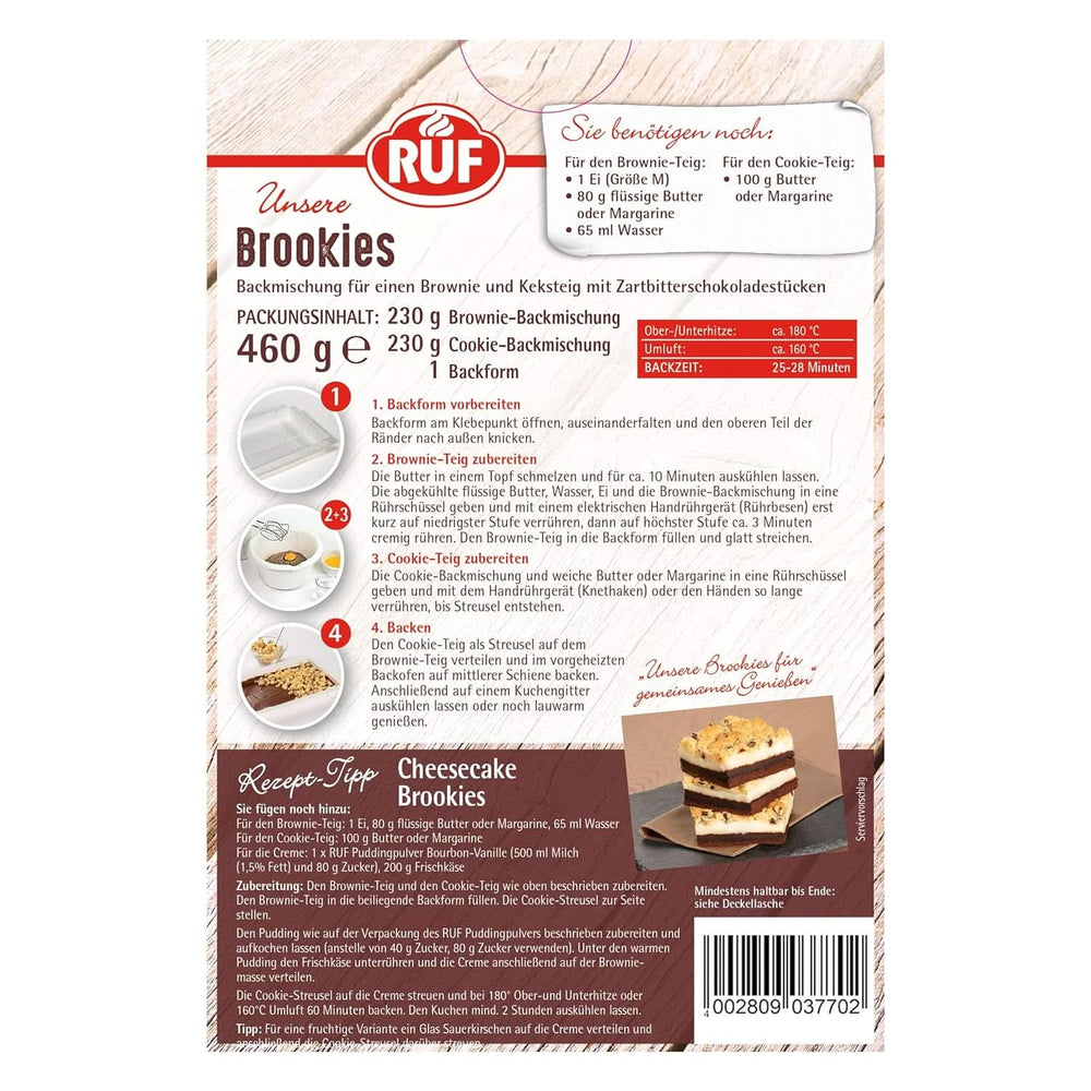 RUF Brookies, mix di more e biscotti, 460 grammi Naty Shop Kitchen