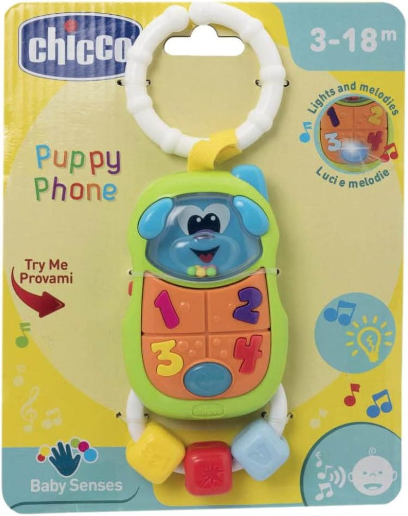 Chicco 00009708000000 Puppy telefon, multicolor, 3 Jucarii Bebe Naty Shop