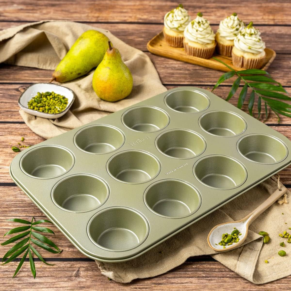 Zenker Muffinform Für 12 Stück – Ressourcenschonende Und Klimaneutrale Backform Für Muffins Und Cupcakes – 12Er Muffinblech Mit Veganer Antihaftbeschichtung Matrite si tavi pentru copt Naty Shop