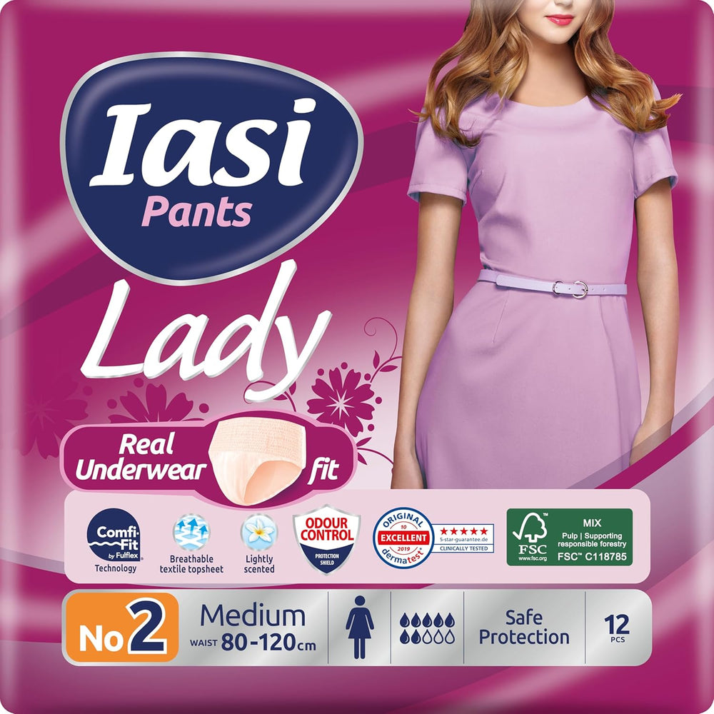LADY Pants 48 Pantaloni Monouso per Incontinenza Urinaria Assorbente Taglie Forti S da Donna 48 Pz