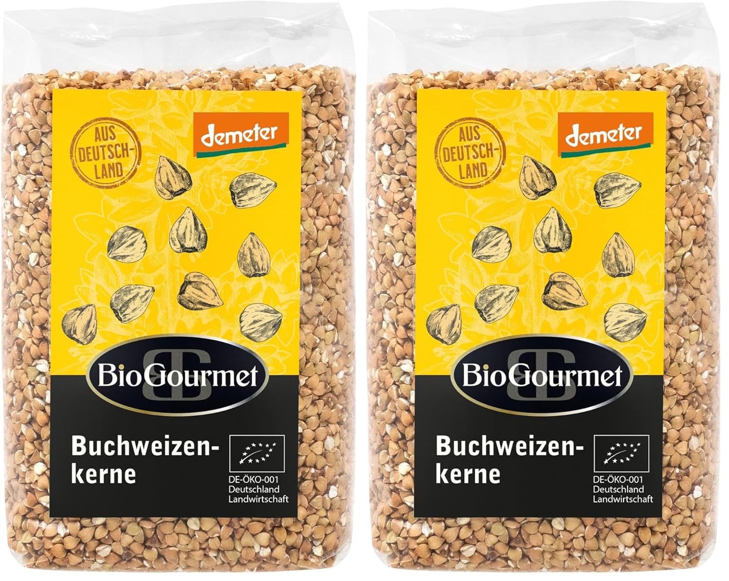 Demeter BioGourmet al Grano Saraceno – sacchetto da 500g | Senza glutine, ricco di fibre e regionale | Da agricoltura biologica tedesca (Baden-Württemberg/Baviera) | Ideale per muesli, insalate e contorni