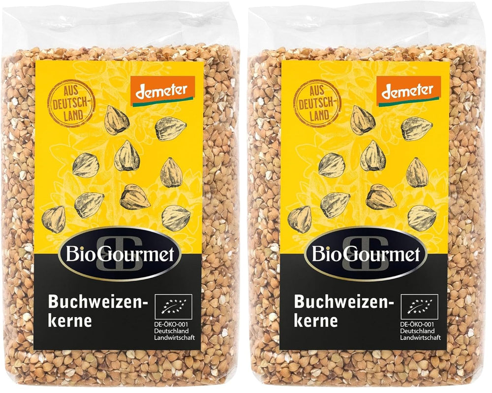 Demeter BioGourmet al Grano Saraceno – sacchetto da 500g | Senza glutine, ricco di fibre e regionale | Da agricoltura biologica tedesca (Baden-Württemberg/Baviera) | Ideale per muesli, insalate e contorni