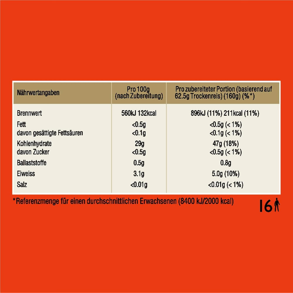Riso Basmati originale di Ben, bollire in sacchetto per 10 minuti, 6 confezioni (6 x 1 kg)