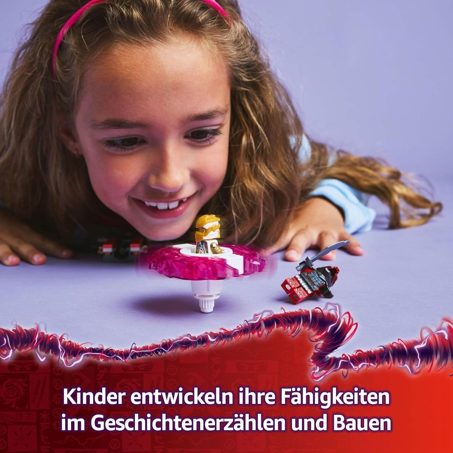 LEGO NINJAGO Spinner Spinjitzu del drago di Sora - Giocattolo ninja d'azione con 2 minifigure - Piccolo set da gioco per bambini - Idea regalo per ragazzi e ragazze di 6 anni 71824 Set da costruzione Besuche den LEGO-Store