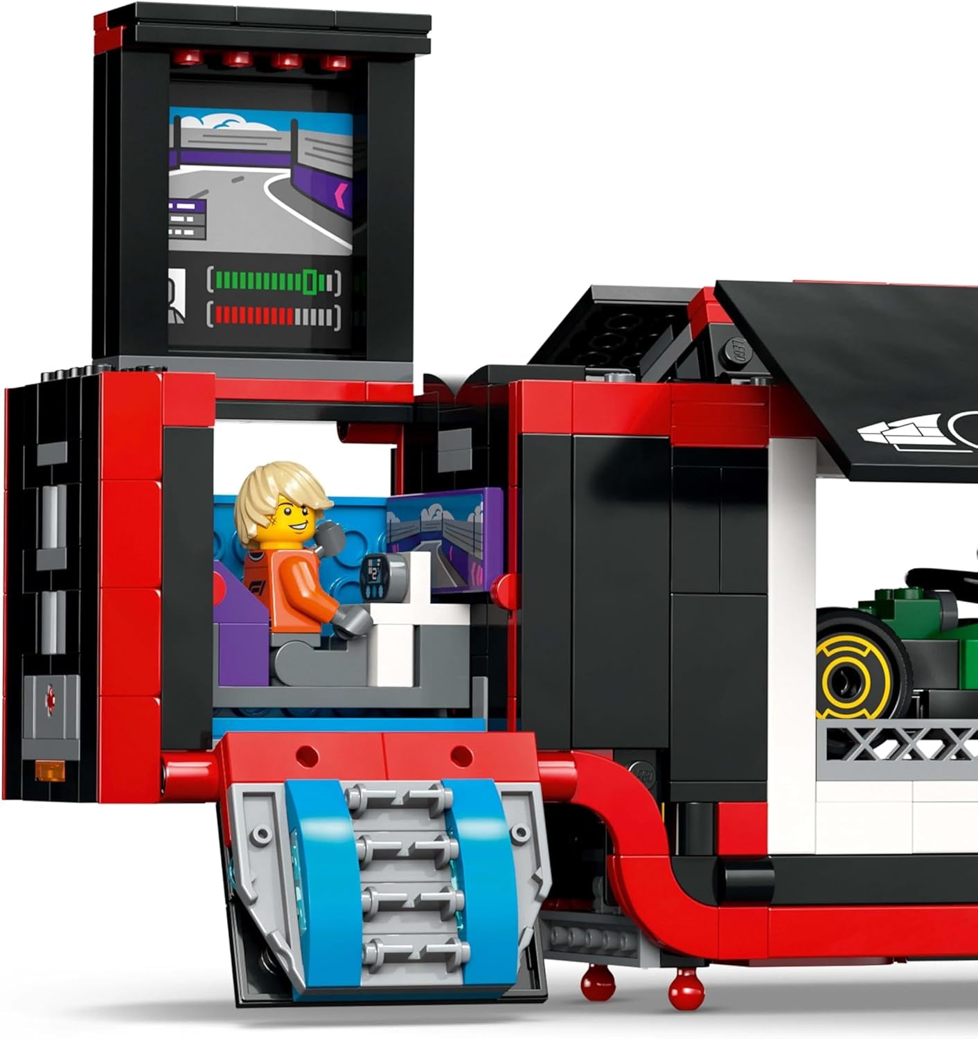 LEGO City Transporter F1 con auto da corsa F1 RB20 e AMR24 - Transporter di macchinine giocattolo per i team di Formula 1 Red Bull e Aston Martin - Incl. 5 minifigure - Regalo per ragazzi e ragazze dagli 8 anni in su 60445 Set da costruzione Besuche den LEGO-Store