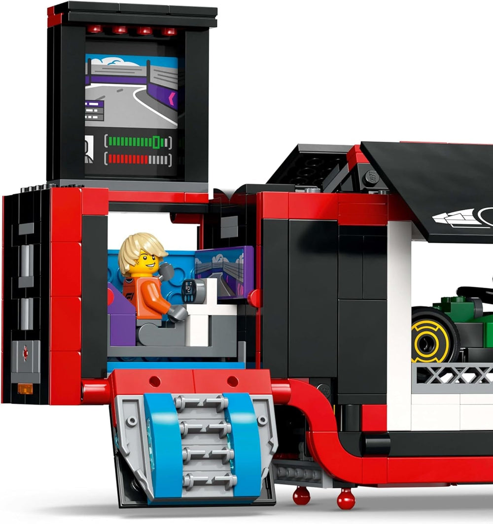 LEGO City Transporter F1 con auto da corsa F1 RB20 e AMR24 - Transporter di macchinine giocattolo per i team di Formula 1 Red Bull e Aston Martin - Incl. 5 minifigure - Regalo per ragazzi e ragazze dagli 8 anni in su 60445 Set da costruzione Besuche den LEGO-Store