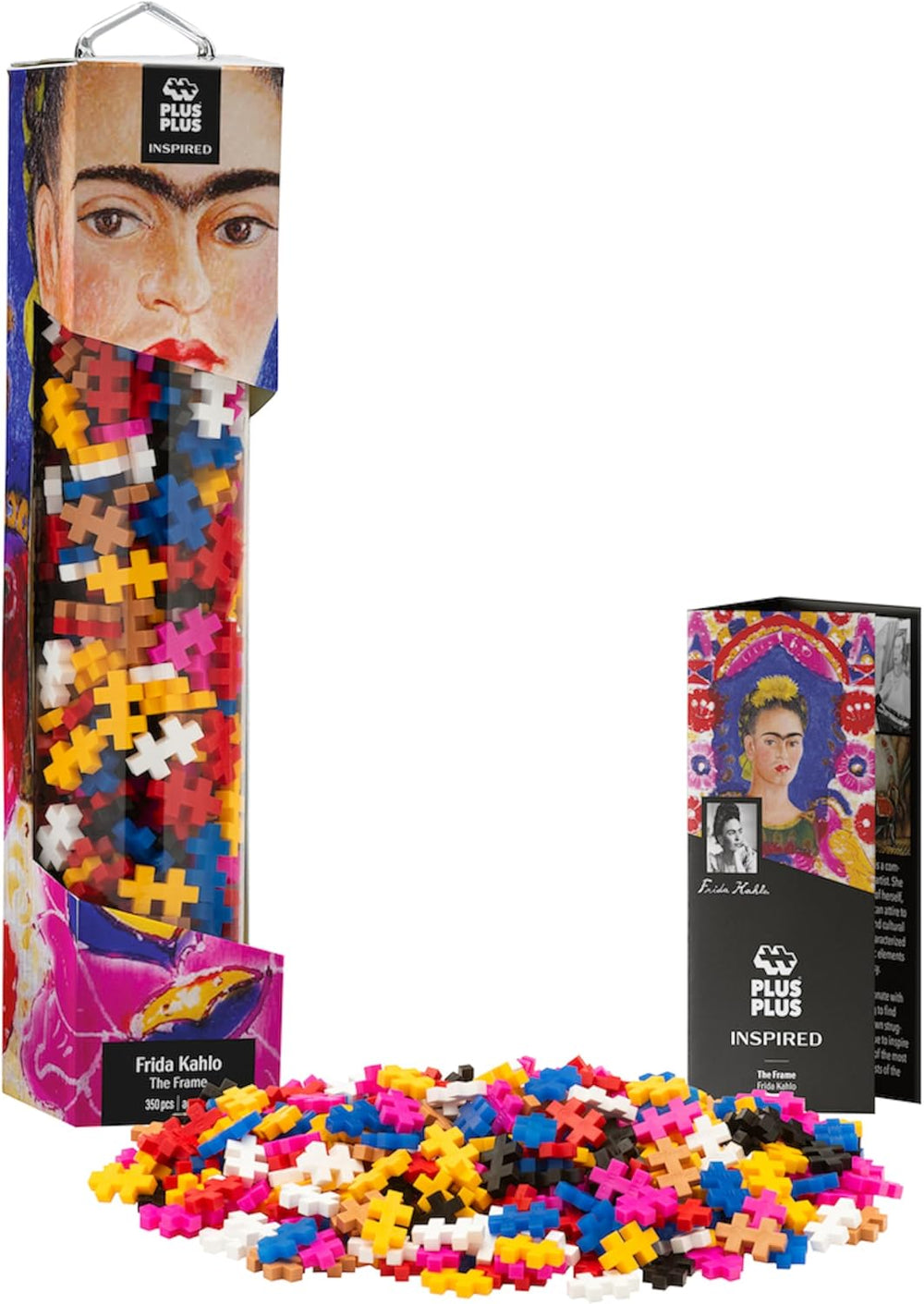 Plus-Plus 5163 Geniales Konstruktionsspielzeug, Sonnenblumen von Vincent Van Gogh, Inspired-Edition, Kreativ-Bausteine ​​​​Tube, 350 Teile, Girasoli