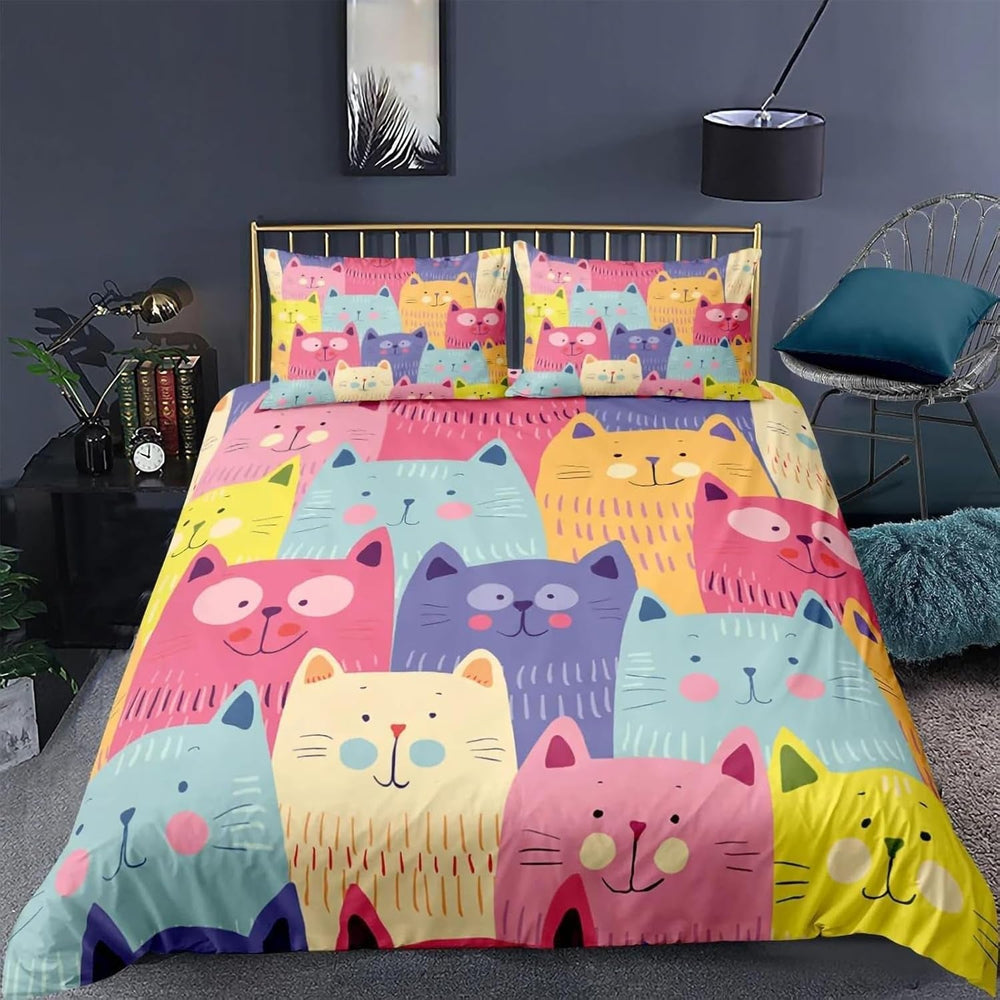 Set biancheria da letto per bambini e ragazzi, vari modelli Biancheria da letto - bambini Naty Shop Multicolor9-3 Doppio（200×200Cm）