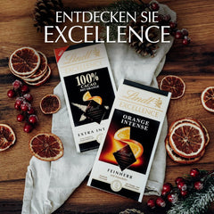 Lindt EXCELLENCE 100% cacao - cioccolato fondente, 50 grammi Cioccolatini Naty Shop