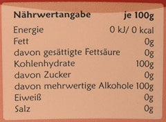 Eritritolo, Confezione 1Er (1 X 1 Kg) 1000 Grammi Dolcificanti Naty Shop