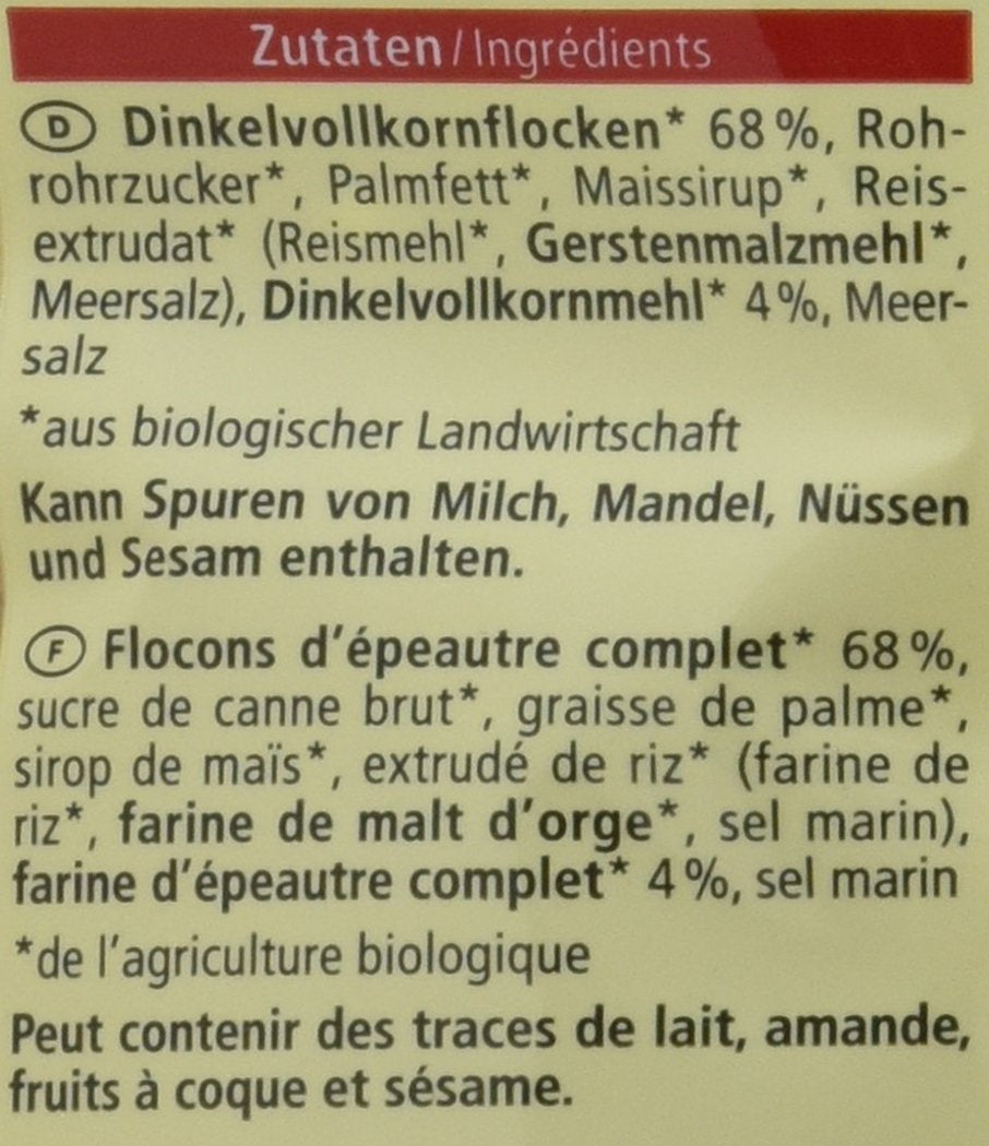 Confezione da 3 orzo croccante biologico (3 x 750 g)