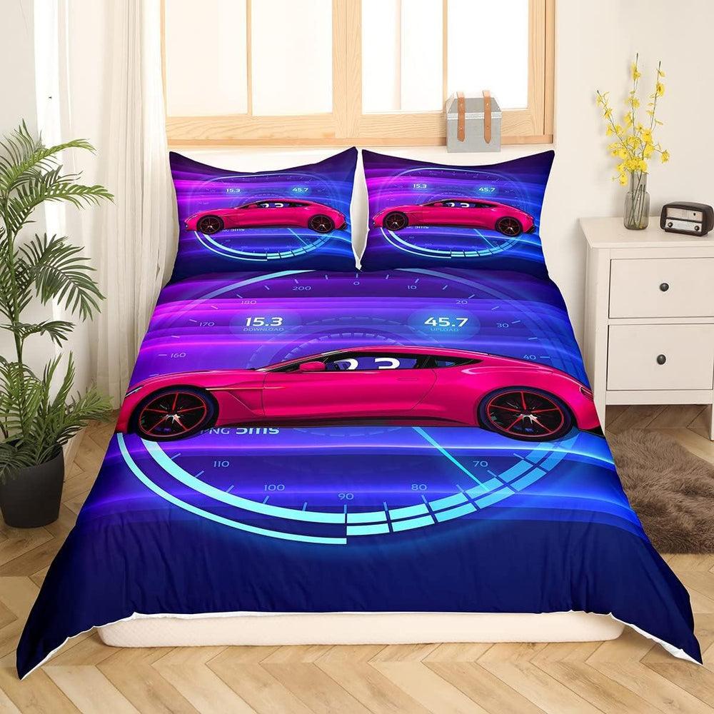 Jungen Cartoon Car Bedding Set 135X200,Kinder Bau Fahrzeuge Tröster Abdeckung Für Kind Kleinkind Teens,Dinosaurier Bettbezug,Traktor Maschinerie Bagger Bettdecke Abdeckung,Lkw Autos Bedtuffen Naty Shop Multi 8 220*240+80*80*2