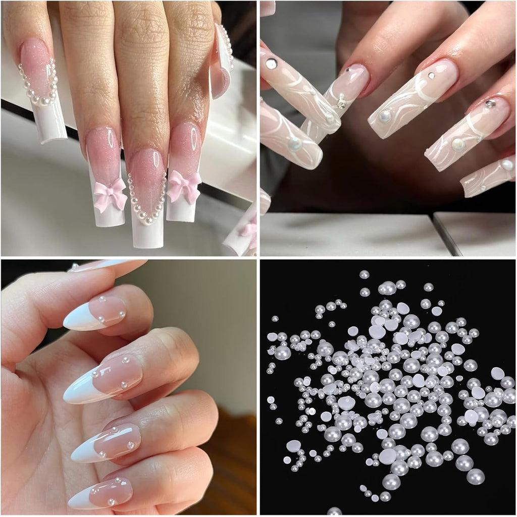 2 Schachteln Nagel Steine Mit Pinzette Und Stift Strasssteine Weiß Flatback Perlen Nägel Schmuck Nageldesign Zubehör Nail Charms Für Frauen Nagel Dekorationen Design