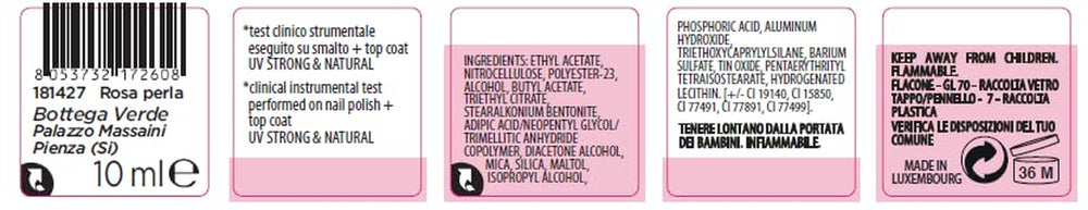 - Smalto durata 7 giorni, 10 ml, rosa perla
