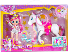 BFF by Tränenbabys Dreamy & Rym Deluxe-Set, enthält die Exklusive bewegliche Puppe Dreamy und Sein Einhorn Rym - Optimales Geschenk für Jungen und Mädchen ab 5 Jahren