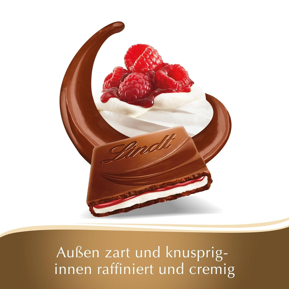 Lindt Chocolate Creation Panna Cotta al Lampone, Regalo al Cioccolato, Barretta di Cioccolato, 150 g (Confezione da 5)