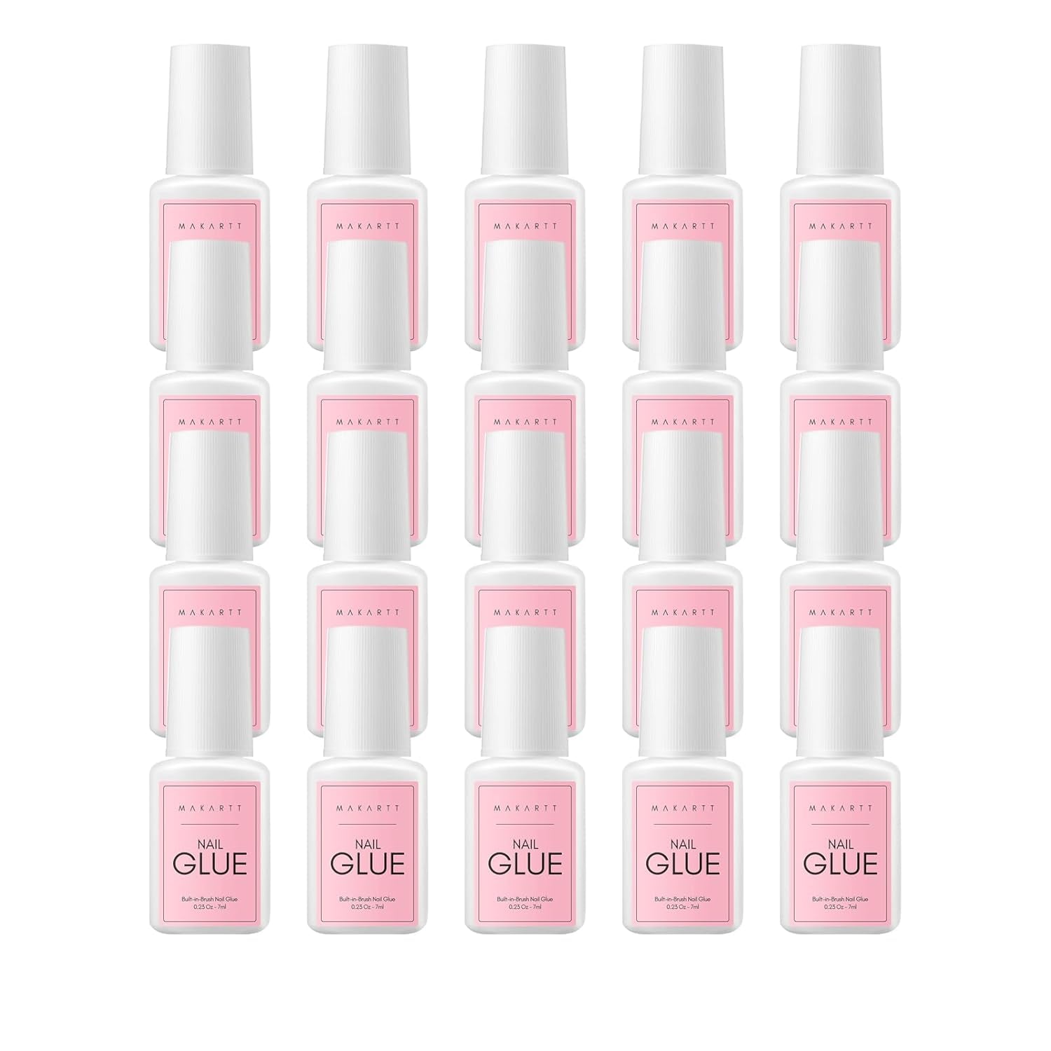 Lipici de unghii Makartt extra puternic pentru unghii artificiale, uscare rapidă în 5 secunde, lipici acrilic pentru vârfuri de unghii sau unghii reparate, nu necesită întărire cu lampa UV, 7 ml