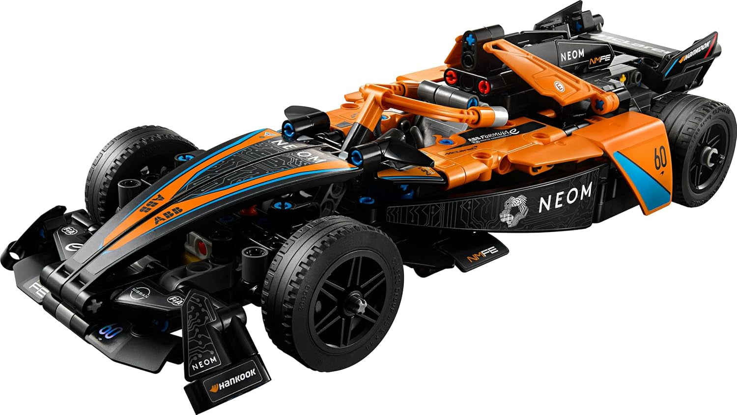LEGO Technic NEOM Mclaren Auto da corsa di Formula E, Auto da corsa giocattolo per ragazzi e ragazze di 9 anni, Kit modello di auto, Decorazione per la camera dei bambini, Idea regalo di compleanno 42169 Set di costruzione Beuche den LEGO-Store