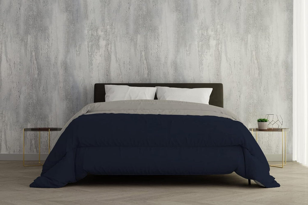 Italia Lenjerie de pat Plapumă de iarnă, gri deschis/gri închis, 2 locuri, 250 X 200 Cm Plapumi si pilote Naty Shop Blu Scuro/Grigio Chiaro 250 X 200 Cm